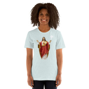 sacred heart of jesus women's t shirt