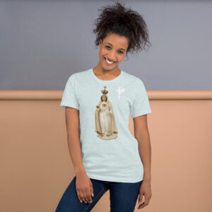 our lady of fatima women's t shirt