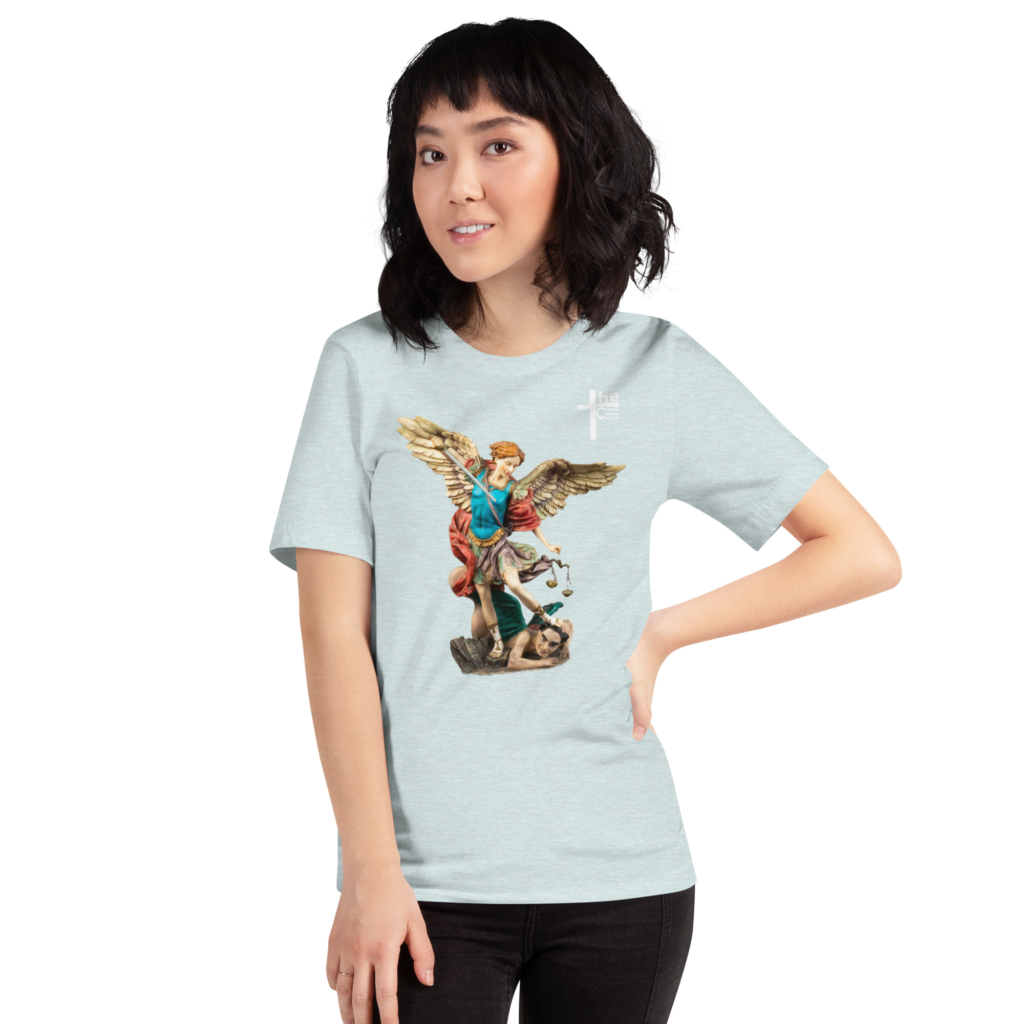 st michael archangel (colour) women's t shirt st michael archangel (colour) women's t shirt
