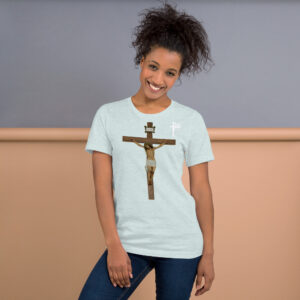 jesus crucified women's t shirt