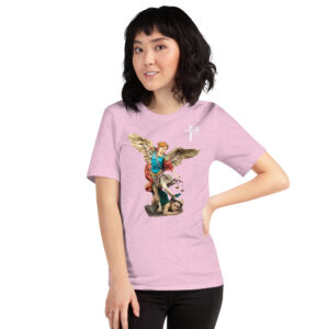 st michael archangel (colour) women's t shirt