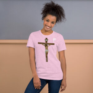 jesus crucified women's t shirt