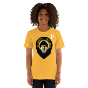 st charbel pray for us women's t shirt