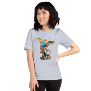 st michael archangel (colour) women's t shirt