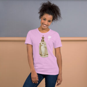 our lady of fatima women's t shirt