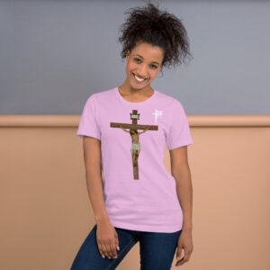 jesus crucified women's t shirt