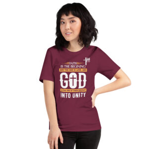faith and love women's t shirt