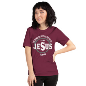i am the way, the truth and the life women's christian t shirt