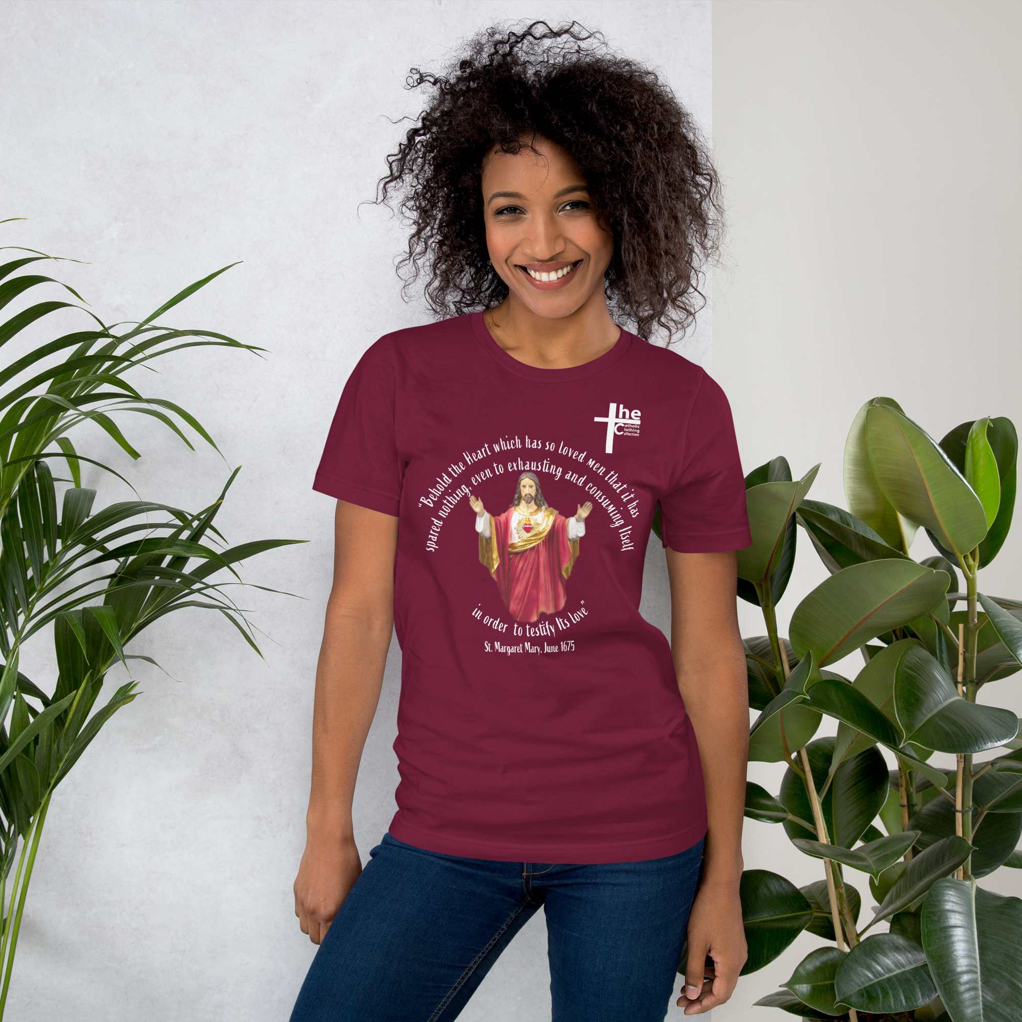sacred heart of jesus st margaret mary 1675 women's t shirt sacred heart of jesus st margaret mary 1675 women's t shirt