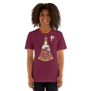infant of prague women's t shirt