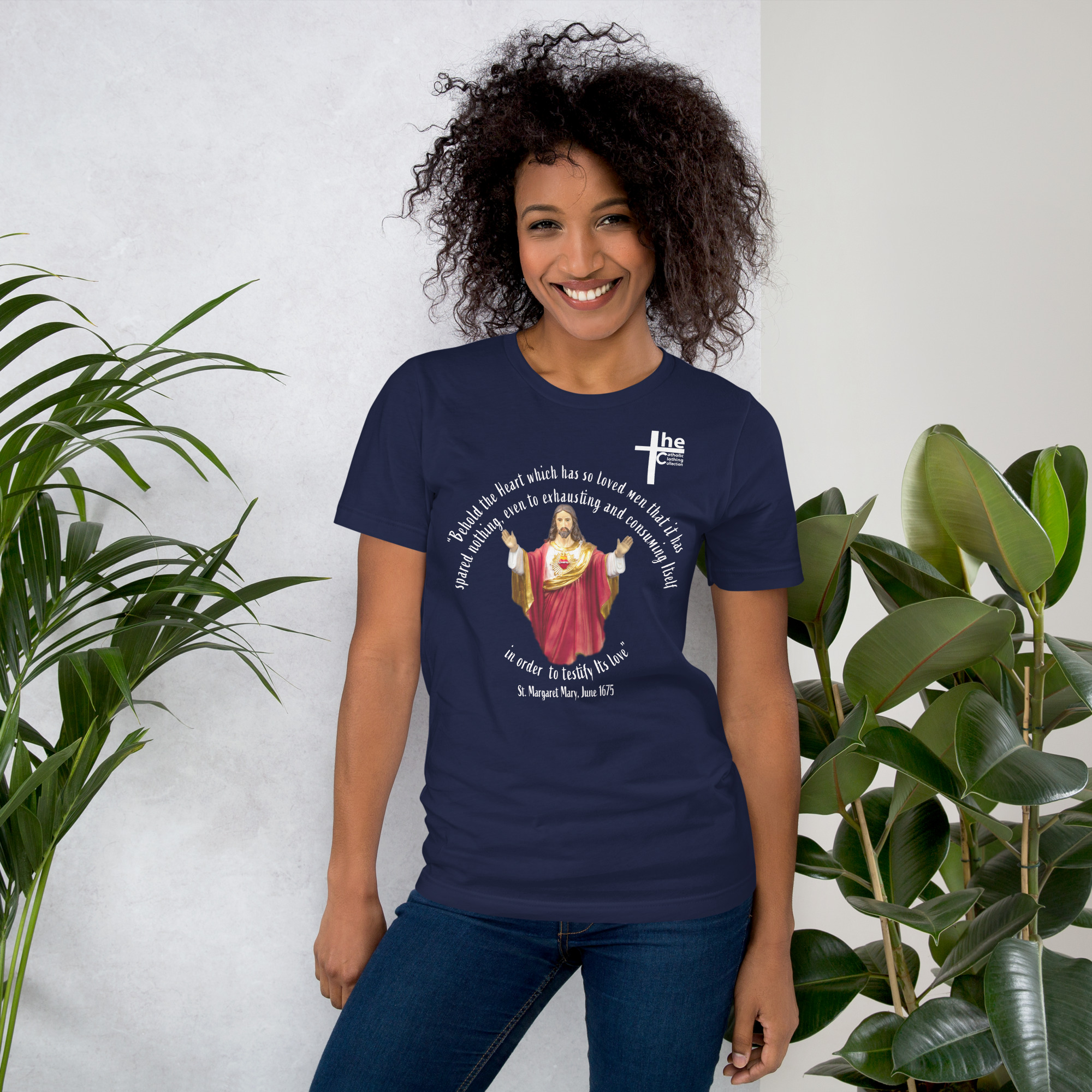 sacred heart of jesus st margaret mary 1675 women's t shirt sacred heart of jesus st margaret mary 1675 women's t shirt