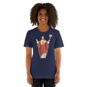 sacred heart of jesus women's t shirt