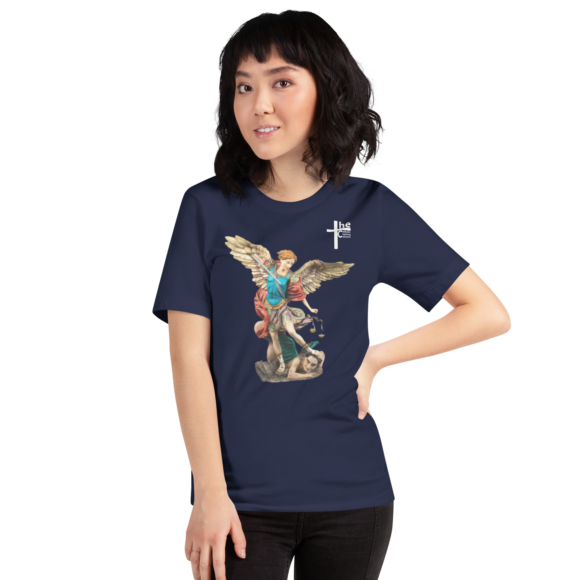 st michael archangel (colour) women's t shirt st michael archangel (colour) women's t shirt