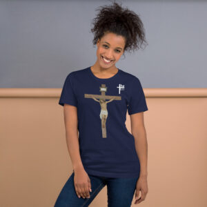 jesus crucified women's t shirt
