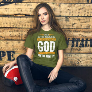 faith and love women's christian t shirt