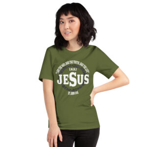 i am the way, the truth and the life women's christian t shirt