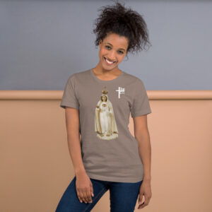 our lady of fatima women's t shirt