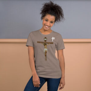 jesus crucified women's t shirt