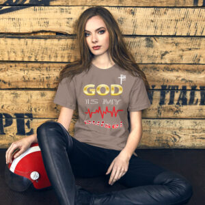 god is my pulse women's t shirt
