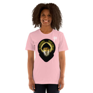 st charbel pray for us women's t shirt