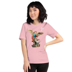 st michael archangel (colour) women's t shirt