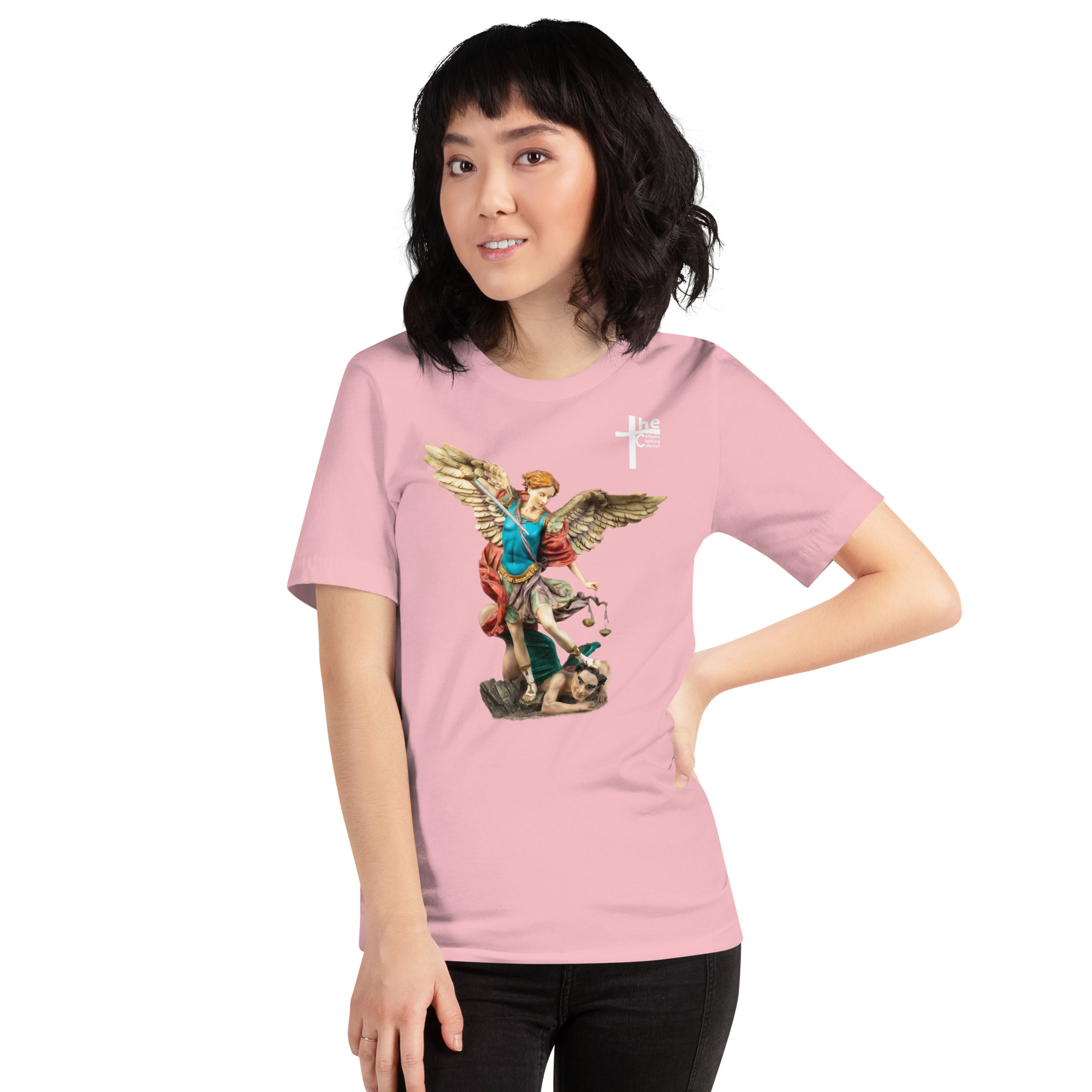 st michael archangel (colour) women's t shirt st michael archangel (colour) women's t shirt