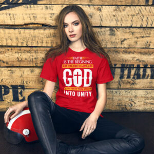 faith and love women's christian t shirt