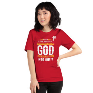 faith and love women's t shirt