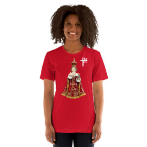 infant of prague women's t shirt