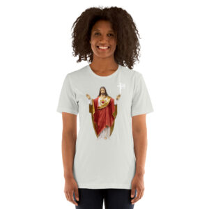 sacred heart of jesus women's t shirt