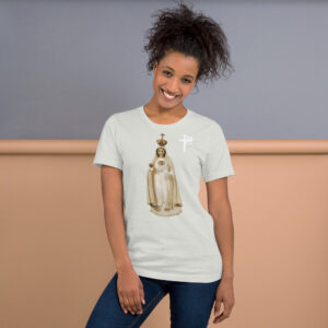 our lady of fatima women's t shirt