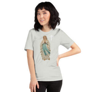 our lady of lourdes women's t shirt