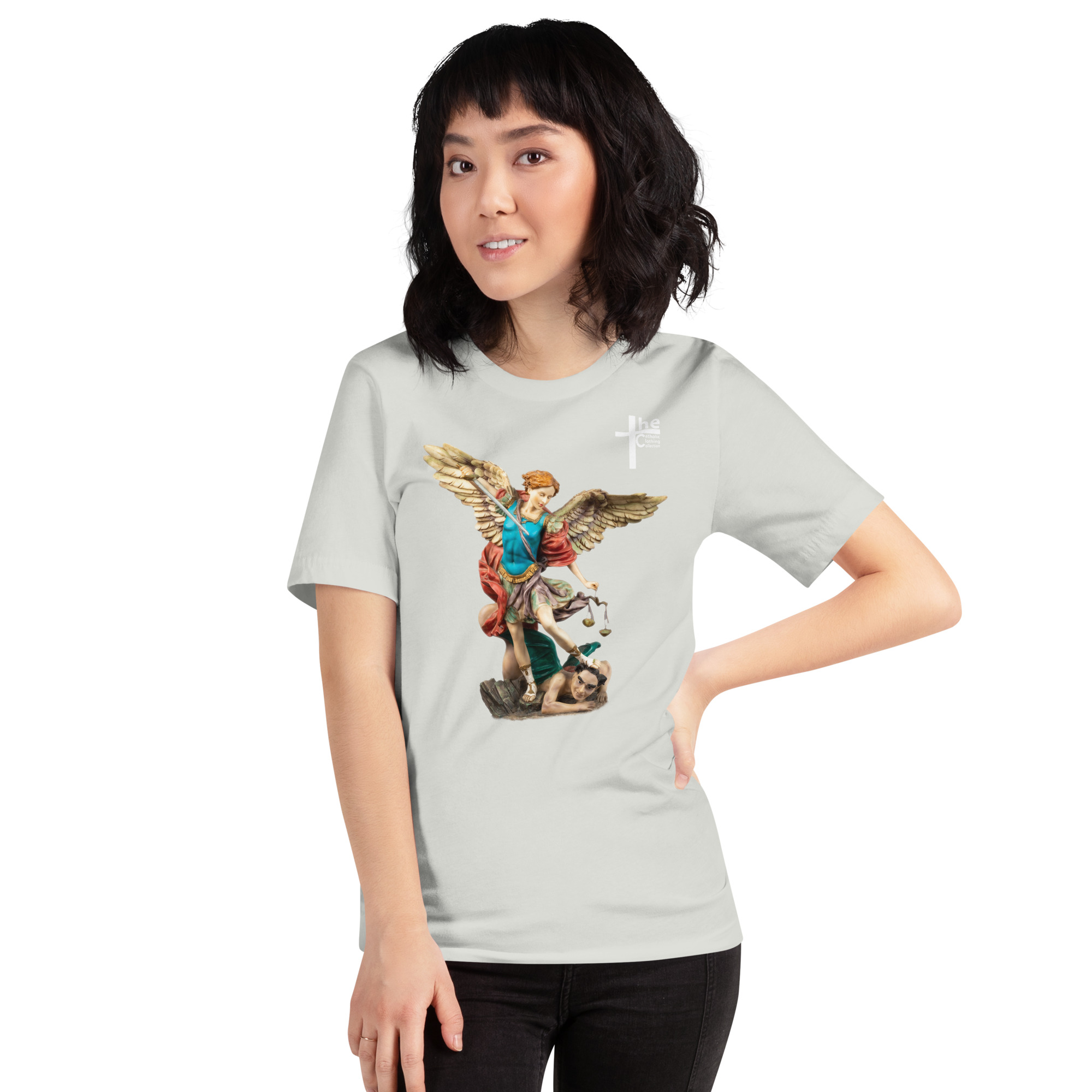 st michael archangel (colour) women's t shirt st michael archangel (colour) women's t shirt