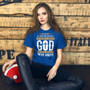 faith and love women's christian t shirt
