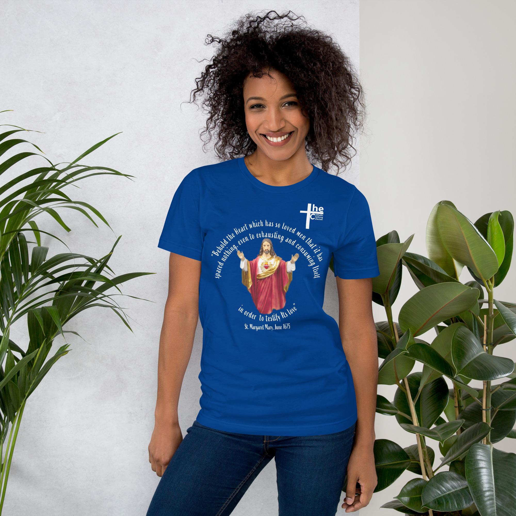 sacred heart of jesus st margaret mary 1675 women's t shirt sacred heart of jesus st margaret mary 1675 women's t shirt