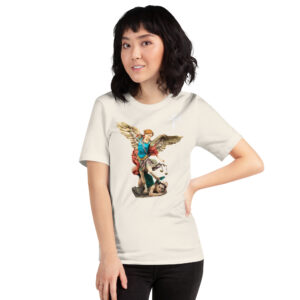 st michael archangel (colour) women's t shirt