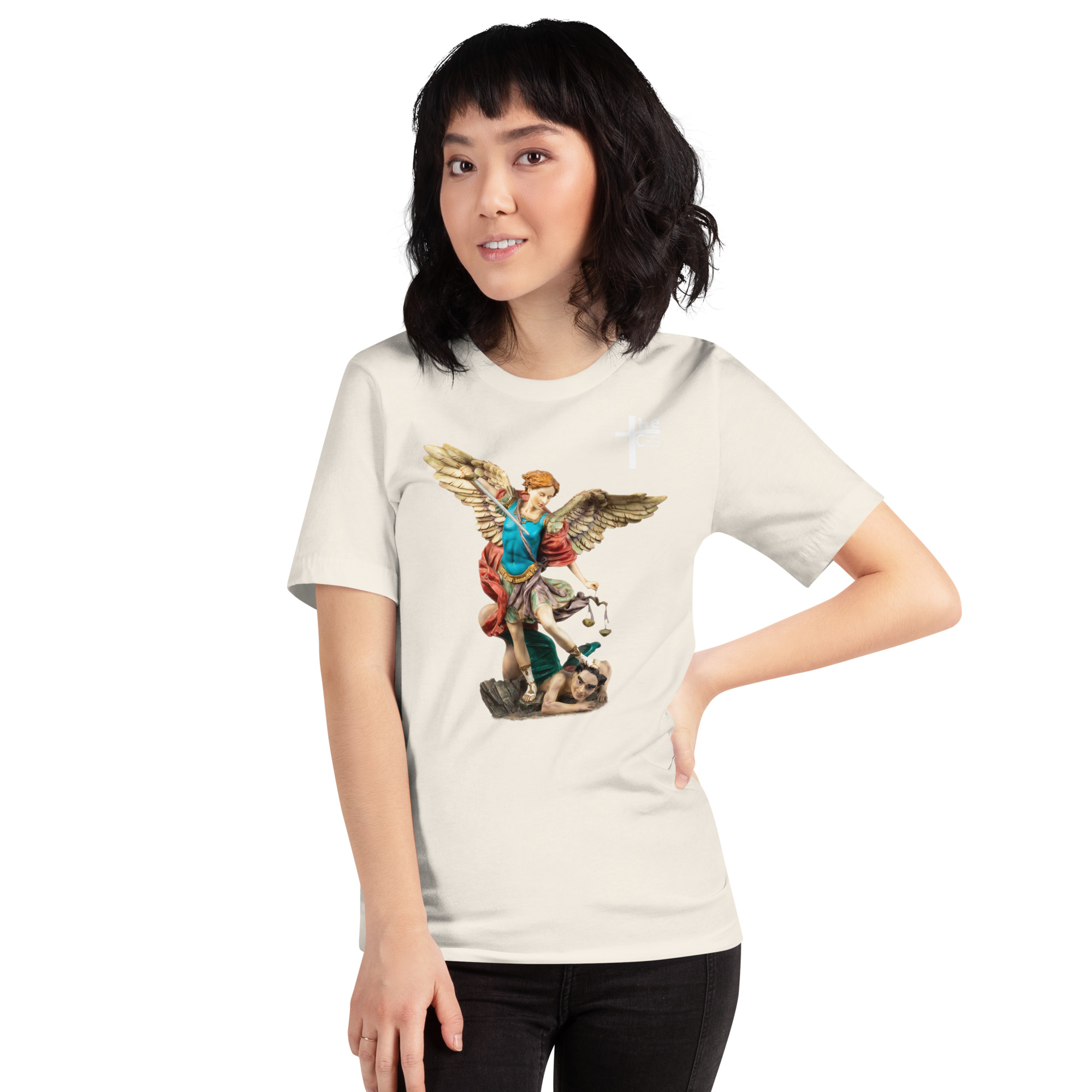 st michael archangel (colour) women's t shirt st michael archangel (colour) women's t shirt