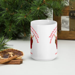 sacred heart of jesus st margaret mary, 1675 white glossy mug