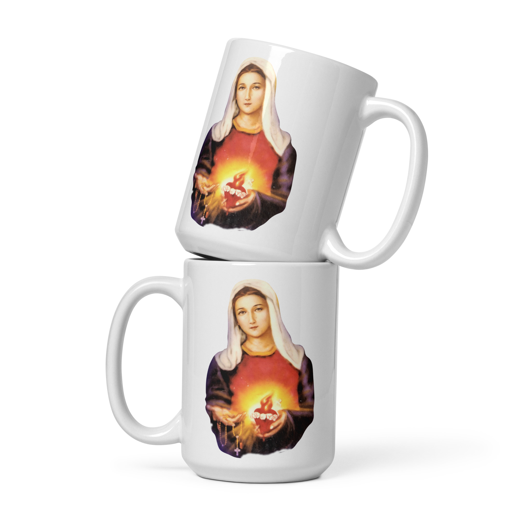 immaculate heart of mary white glossy mug immaculate heart of mary white glossy mug