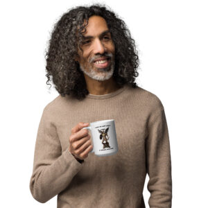 st michael archangel mikhael white glossy mug