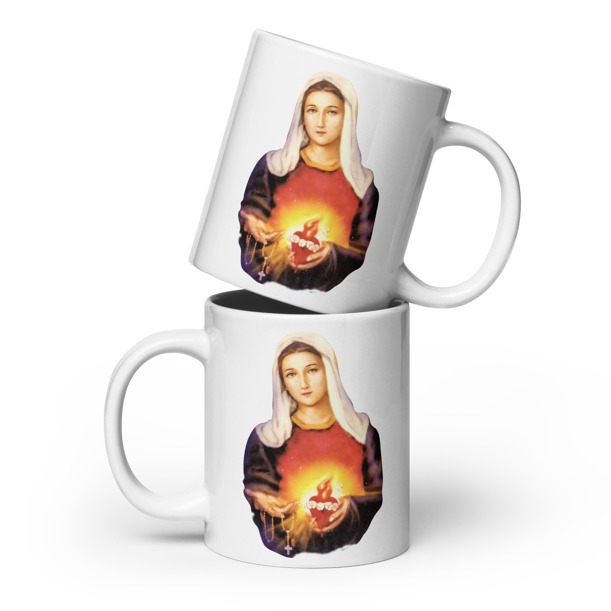 immaculate heart of mary white glossy mug immaculate heart of mary white glossy mug