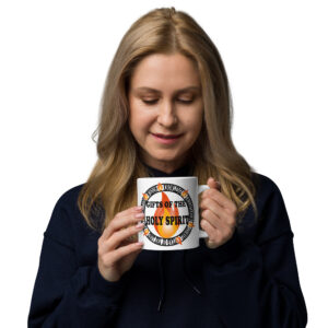 gifts of the holy spirit white glossy mug
