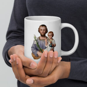 Shop st joseph white glossy mug
