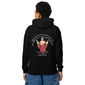 sacred heart of jesus st margaret mary 1675 children's hoodie