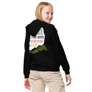 god as first mover by st thomas aquinas children's hoodie