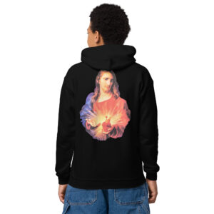 sacred heart of jesus children's hoodie
