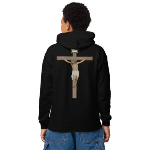jesus crucified children's hoodie
