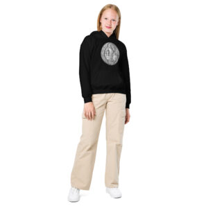 st benedict medal children's hoodie