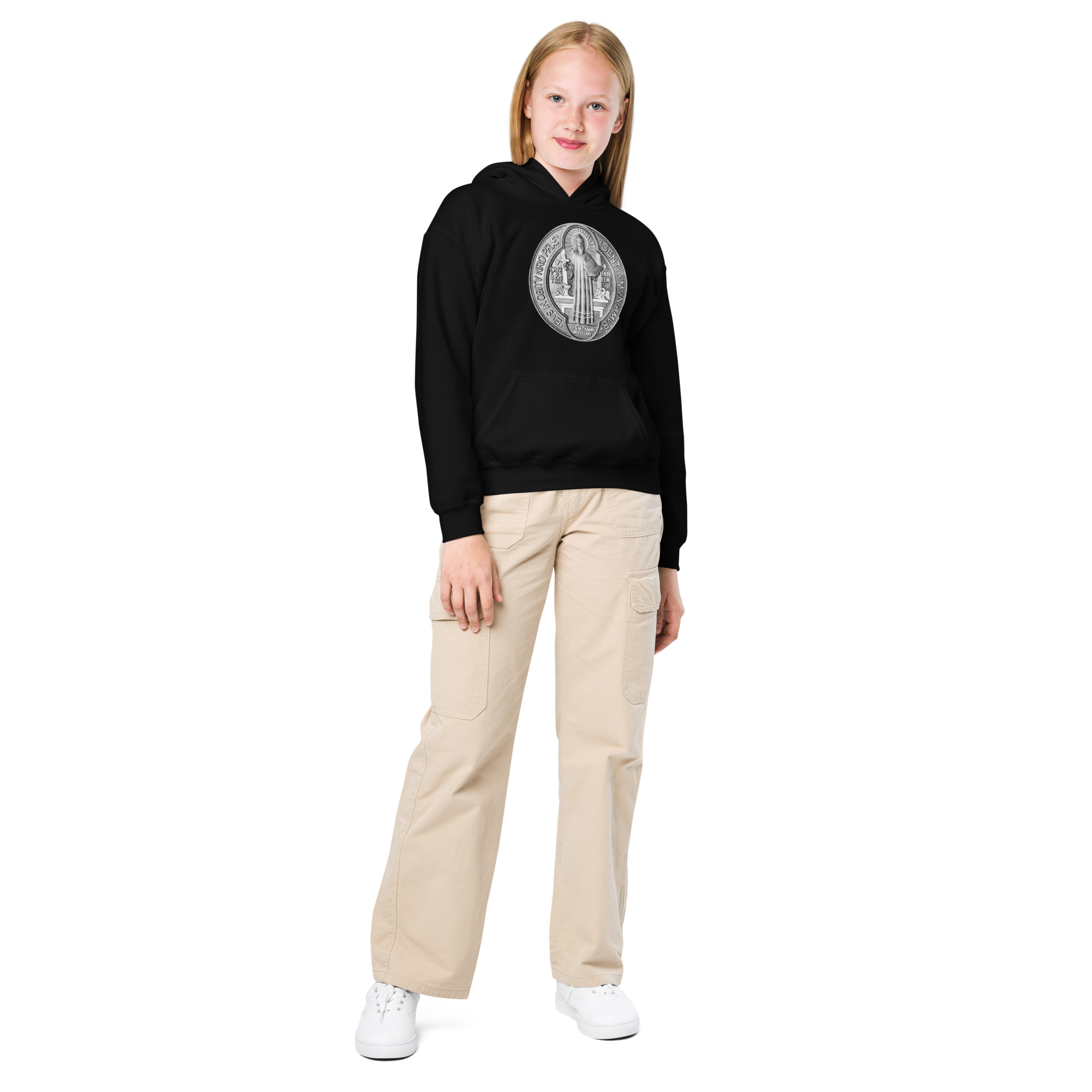 st benedict medal children's hoodie st benedict medal children's hoodie