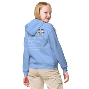 jesus' name children's heavy blend hoodie